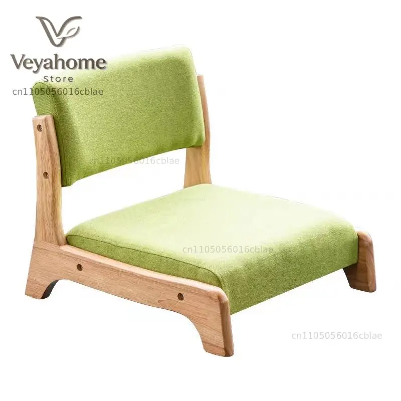 Modern Lazy Sofa Chair Japanese Living Room Furniture Back Floor Nordic Wind Bay Window Wood Low Chair