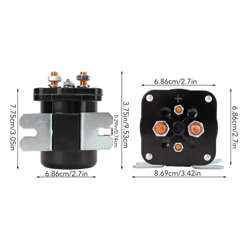 New Arrivals-Solenoid Power Relay 586‑105111 12V 200 Amp Starter Contactor Solenoid Valve 586‑902 For WHITE RODGERS