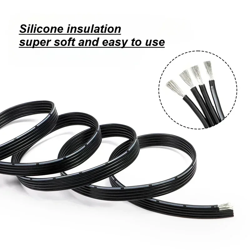 Super Soft Silicone Wire 2P 4P 5P 6P 8P 10P 14P Multi-core Parallel 30 28 26 24 22 20AWG High Temperature Resistant Copper Cable