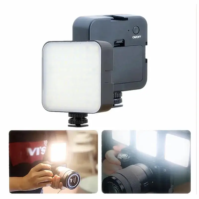 Mini clipe de luz de vídeo led portátil canon câmera gopro vlog luz de preenchimento fotográfica 5w 6500k para tiktok videoconferência selfie