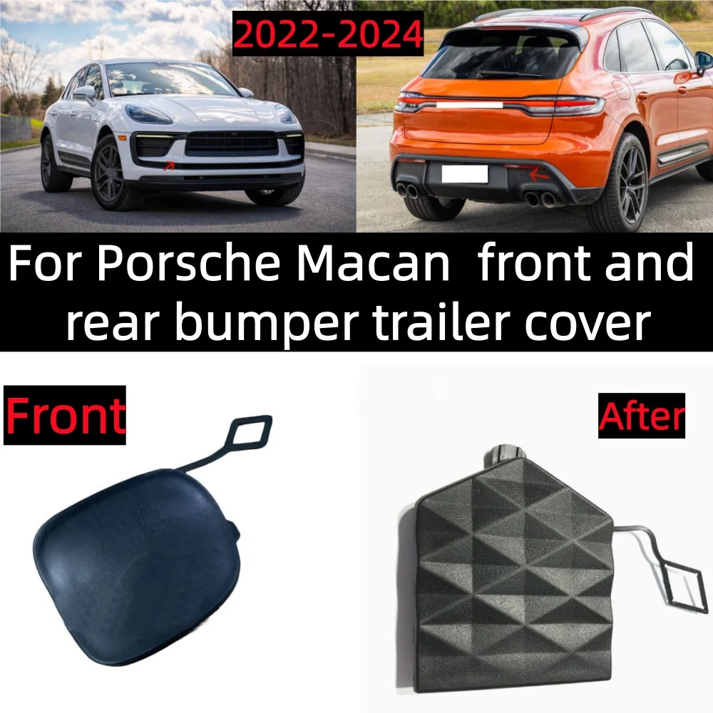 

For Porsche Macan 2022-2024 front and rear bumper trailer cover OE: 95B807500B