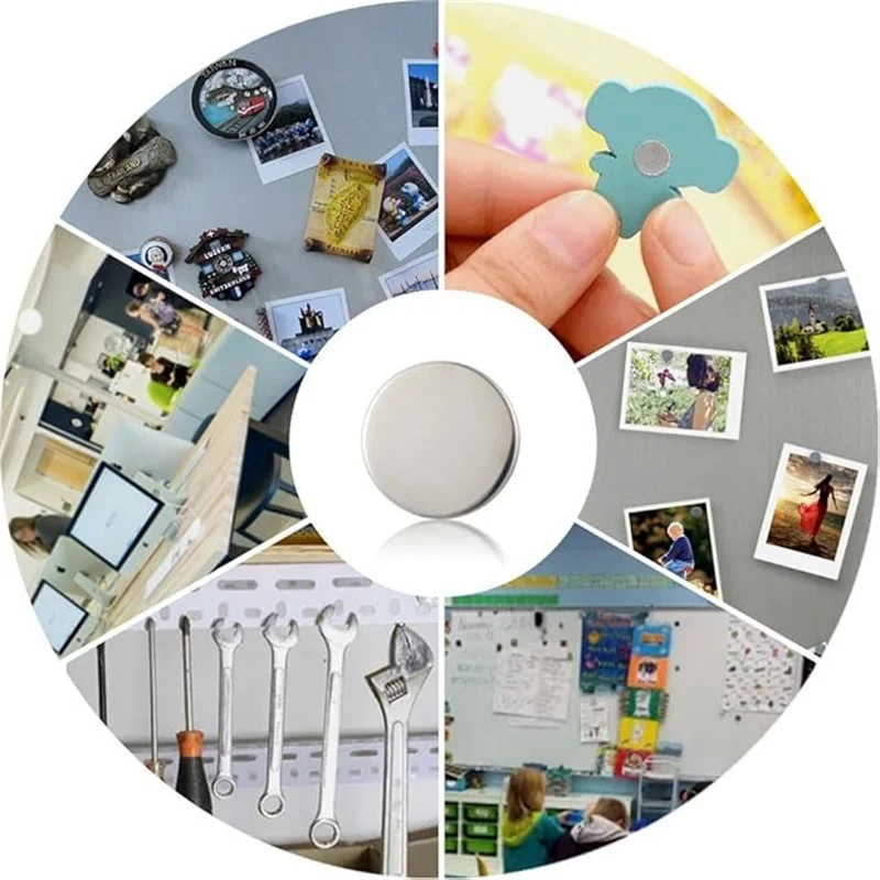 20/50/100PCS-12x1mm DIY Personalized Multi-Use Refrigerators Magnets for Bulletin Boards Fridge Door Whiteboard Map Art Craft