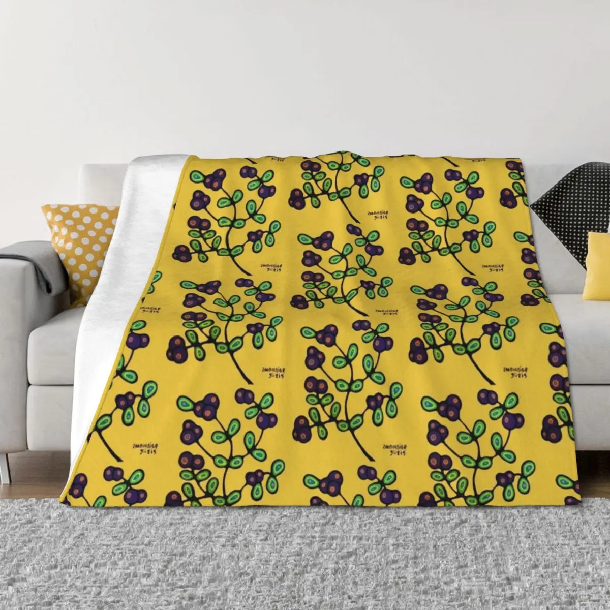 Ndn Yellow Throw Bl… - image