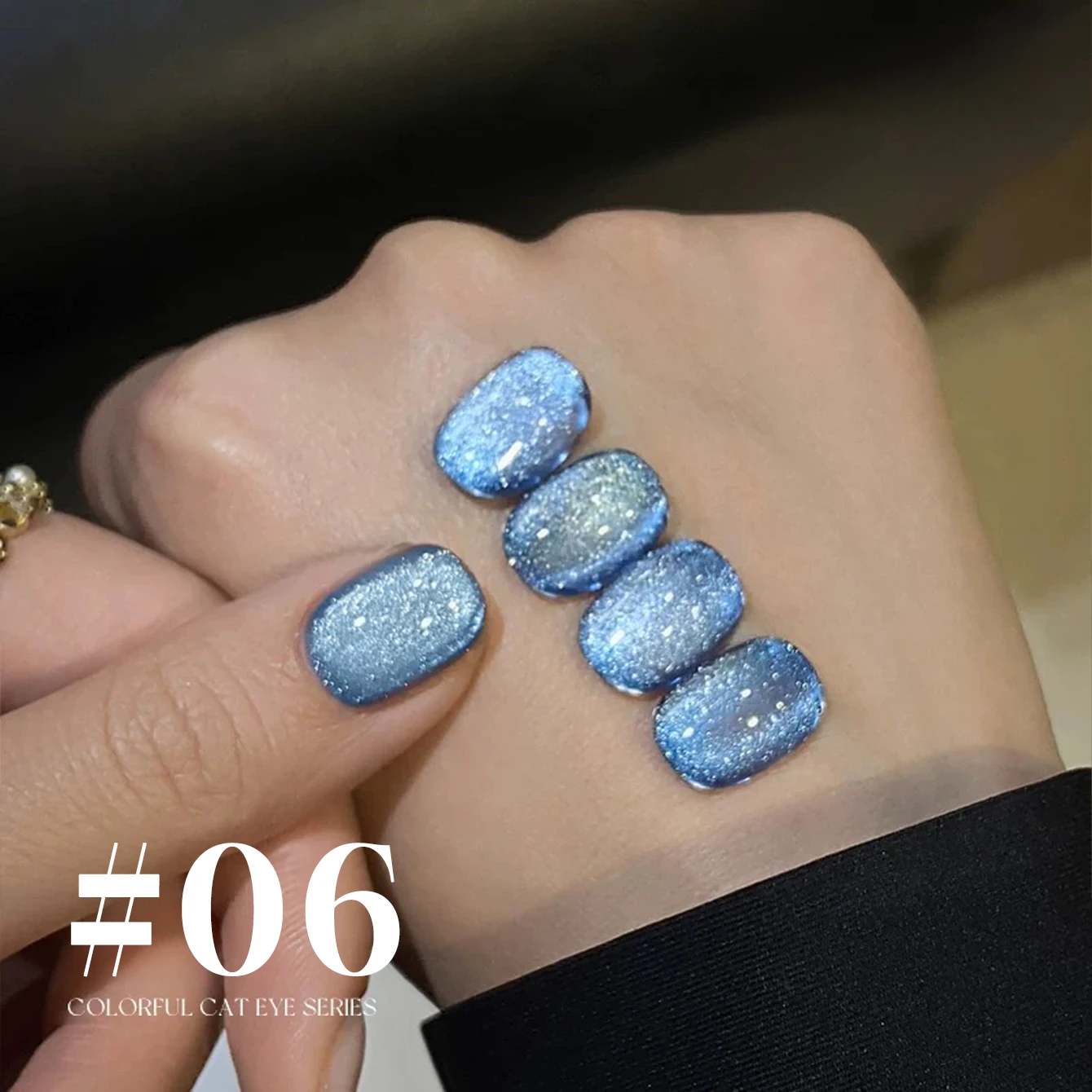 MIANEL 12 مللي 1 قطعة الأكثر مبيعا الأظافر الزرقاء الزجاج حبة القط العين هلام طلاء الأظافر مستلزمات الأظافر الأخضر الأظافر الصيف الأظافر مسمار الفن #1