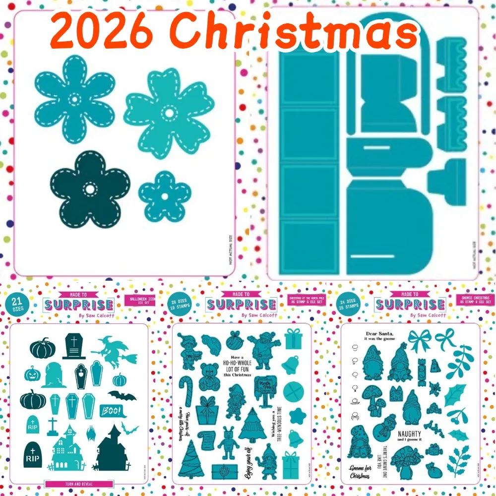 2026 June new Made To Surprise Die Metal Cut dies and Stamps for DIY Scrapbooking Photo Album Embossing Decorative Paper Cards