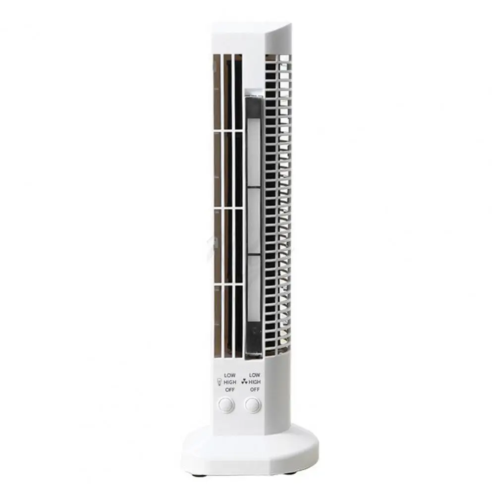 

Mini Tower Fan Usb Bladeless Mini Tower Fan with Led Illumination Stable Base 2-in-1 Design for Home