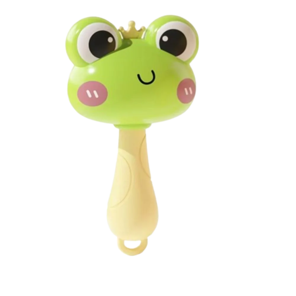 Musical Plastic Children Frog Sand Hammer Interactive Soft Instrument Sand Hammer Appease Potable Duck Sand Hammer Cartoon