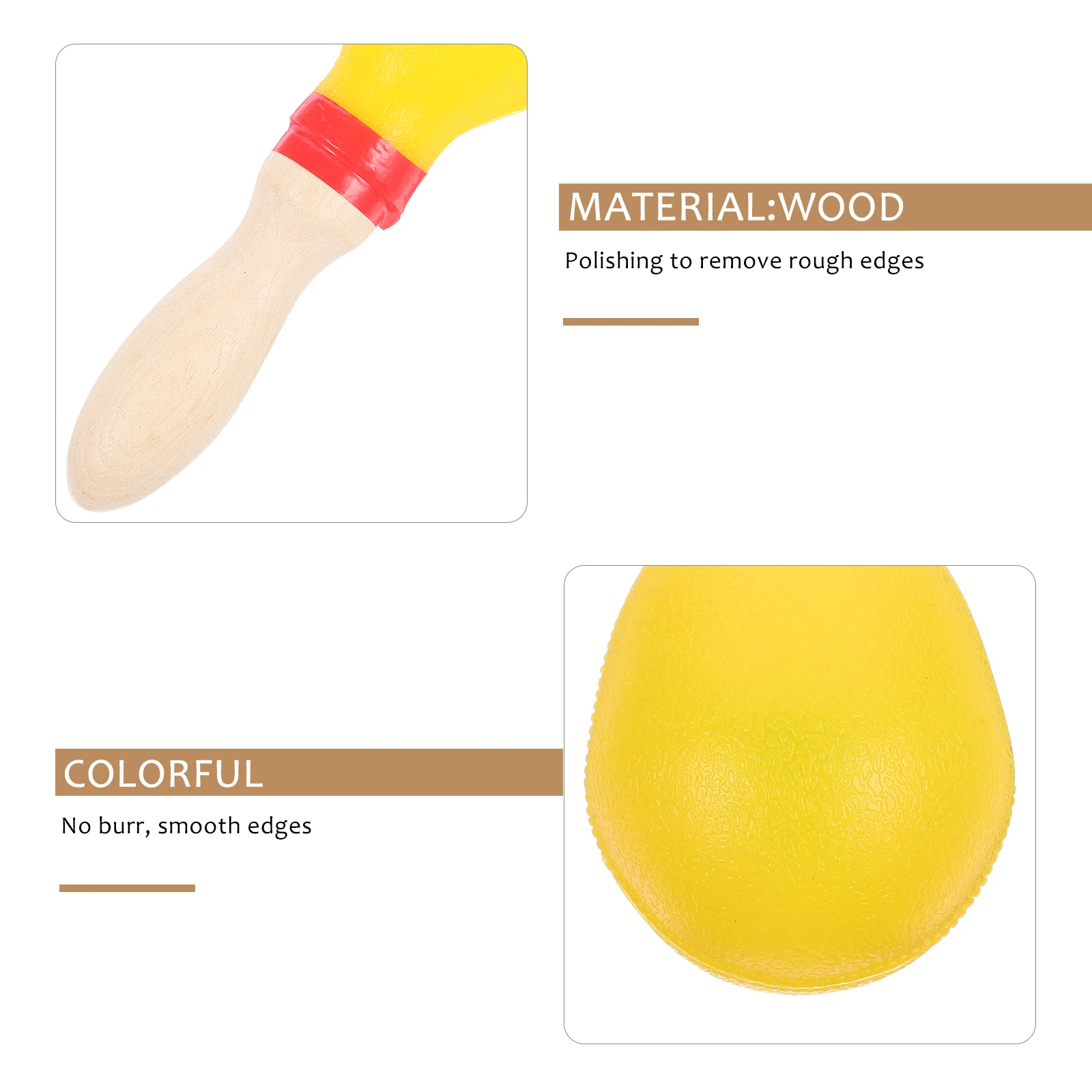 

Rattle Bell Kids Musical Instruments Maracas Hand Percussion Toys Shaker Wooden Shaking Child
