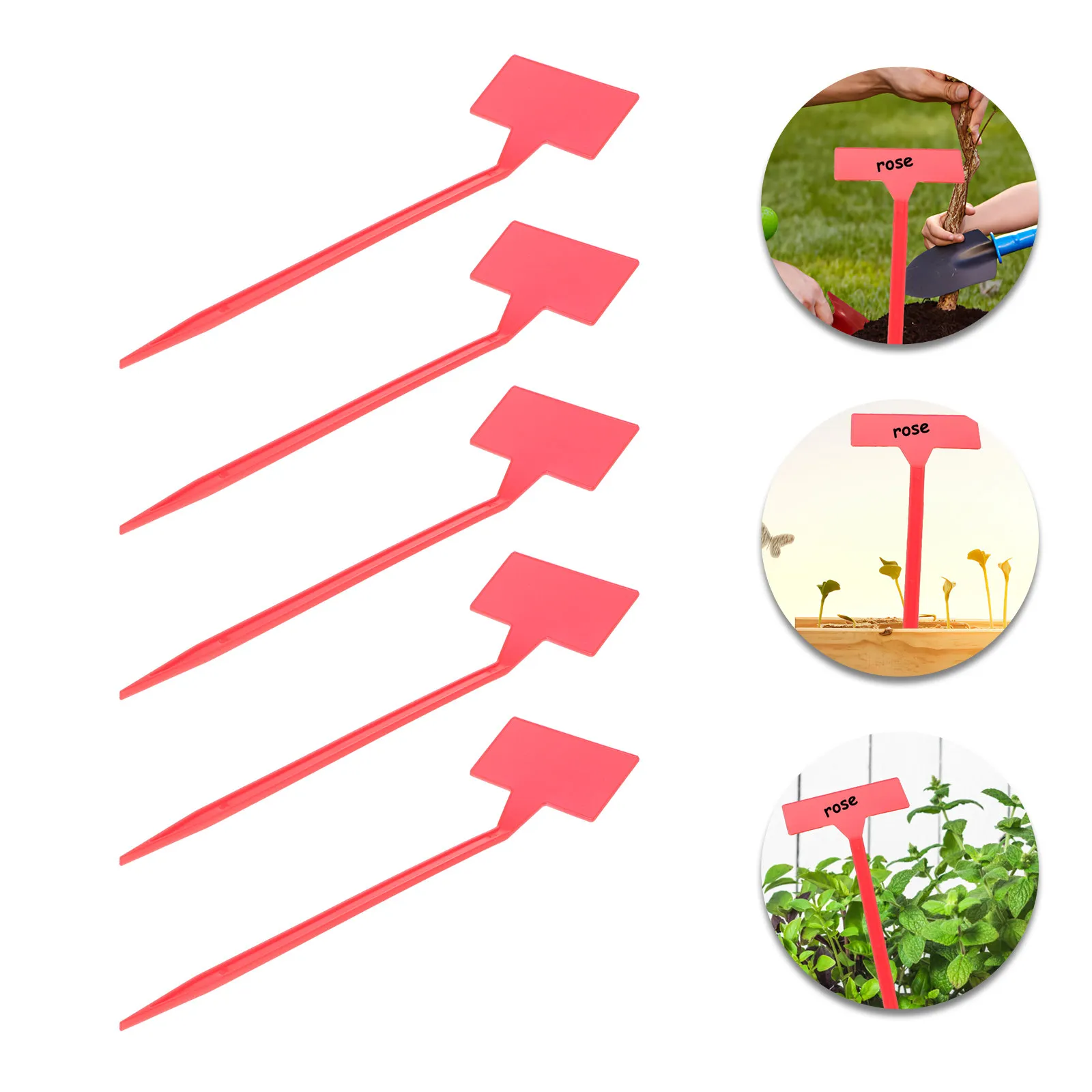 10Pcs Waterproof Garden Plant Labels with Inclined Design for Easy Soil Insertion Reusable Foldable Plant Markers for Nursery