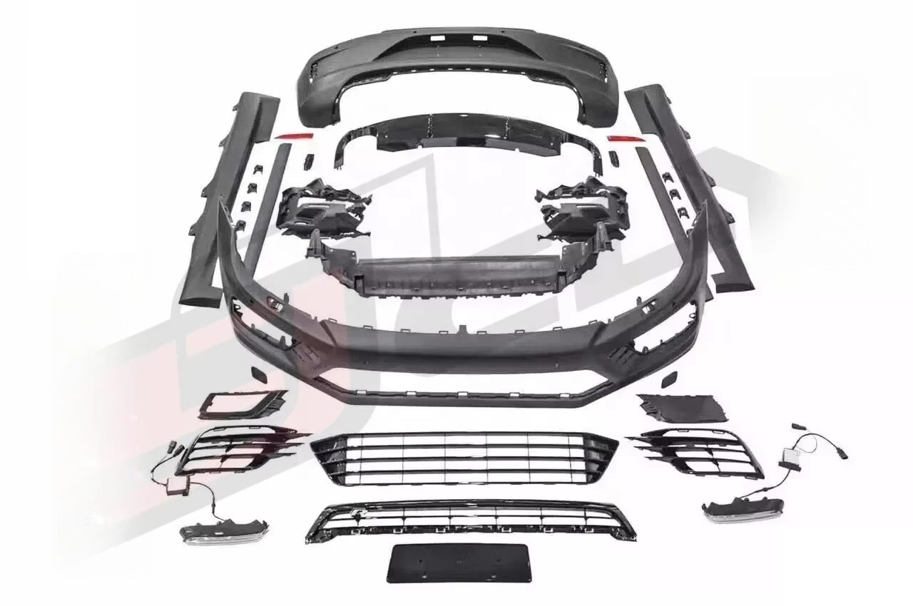 Car Bumpers for Scirocco Upgrade R-line Body Kits Front Car Bumper Auto Grill Side Skirt Rear Car Bumper Diffuser