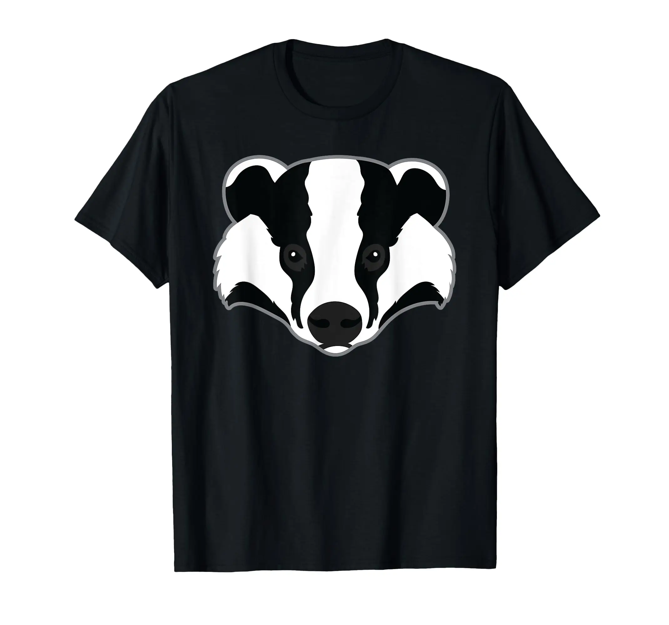 Funny Badger Animal Face Art Clothing Gift Idea Classic Logo T Shirt and Stickers, Unisex Adult T Shirt Collection