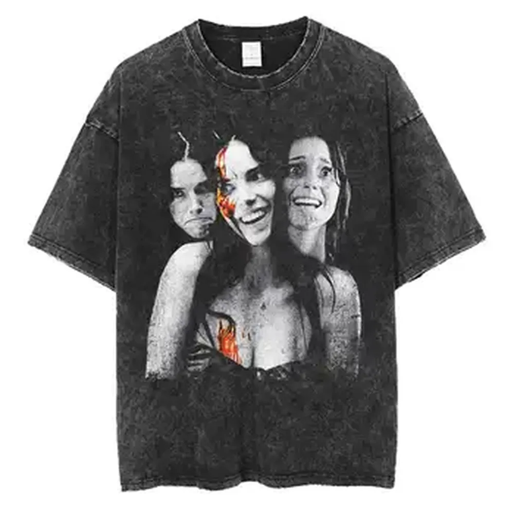 Obsession Movie Hooror Oversized T shirt 100% Cotton Vintage Washed T-shirt for men women hiphop streetwear OBS2