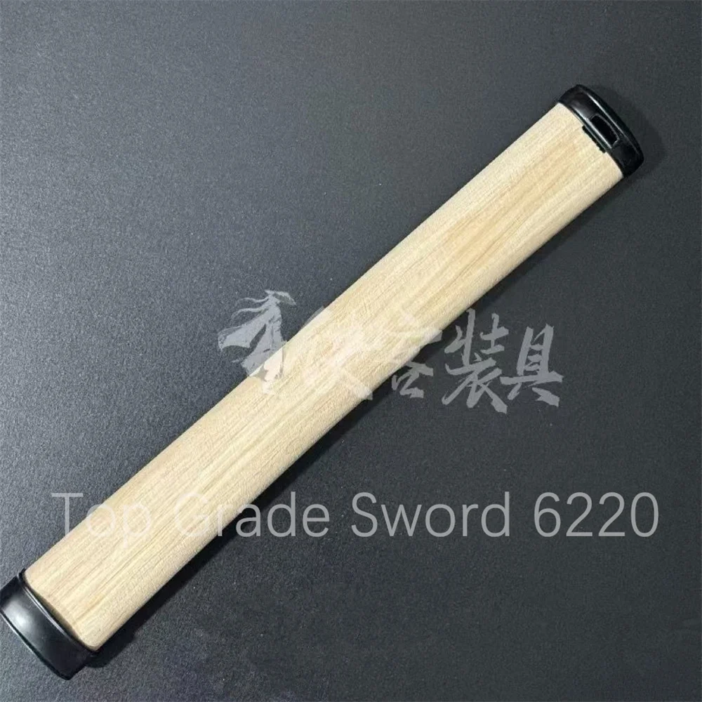 Good Quality HandMade Hardwood Wood Tsuka Handle + Fuchi Kashira For Japanese Sword Samurai Katana DIY Fittings Sword Parts - view 6