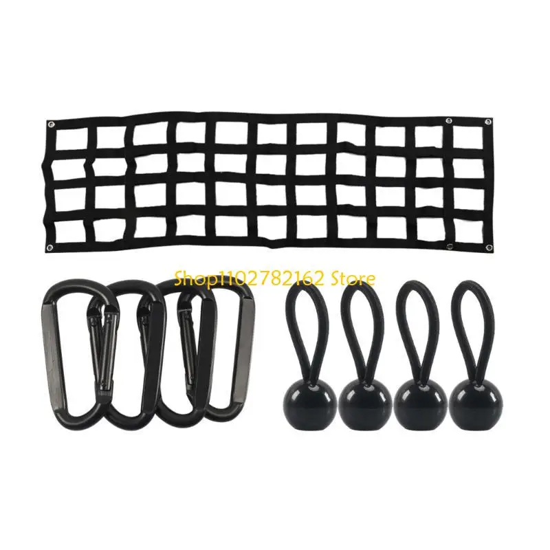 

547B Tailgate Net for Pickup Truck Bed Heavy Duty Tailgate Mesh Universal 60x18in