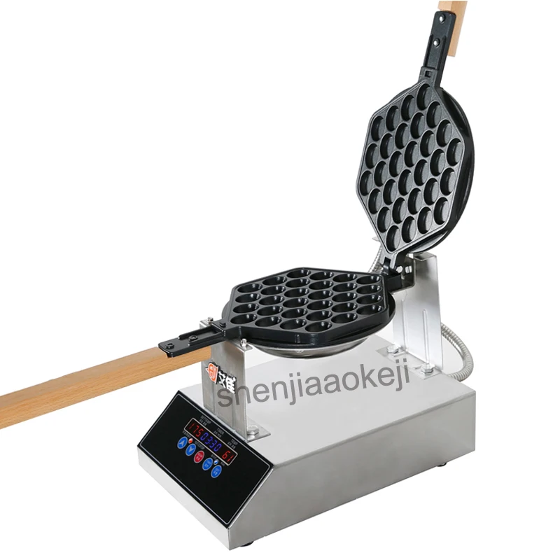 

Stainless Steel Roaster Machine Commercial Intelligent Waffle Machine Egg Bubble Waffle Maker Digital Display Waffle Maker 1400W