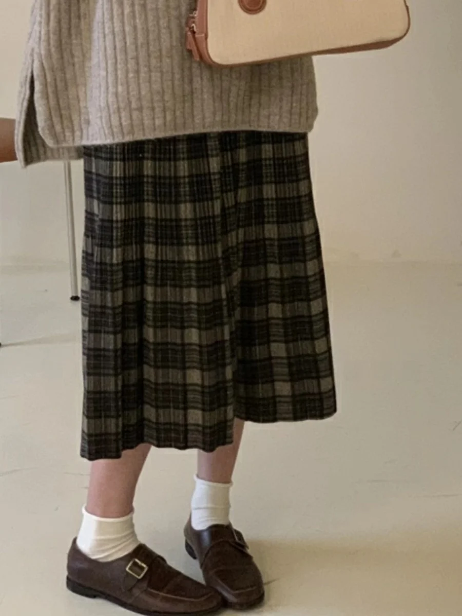 

Женский свитер с цветочной вышивкой Thiened, юбка с разрезом по подолу, двухслойная ткань с защитой от катышков, F, специальный домашний свитер