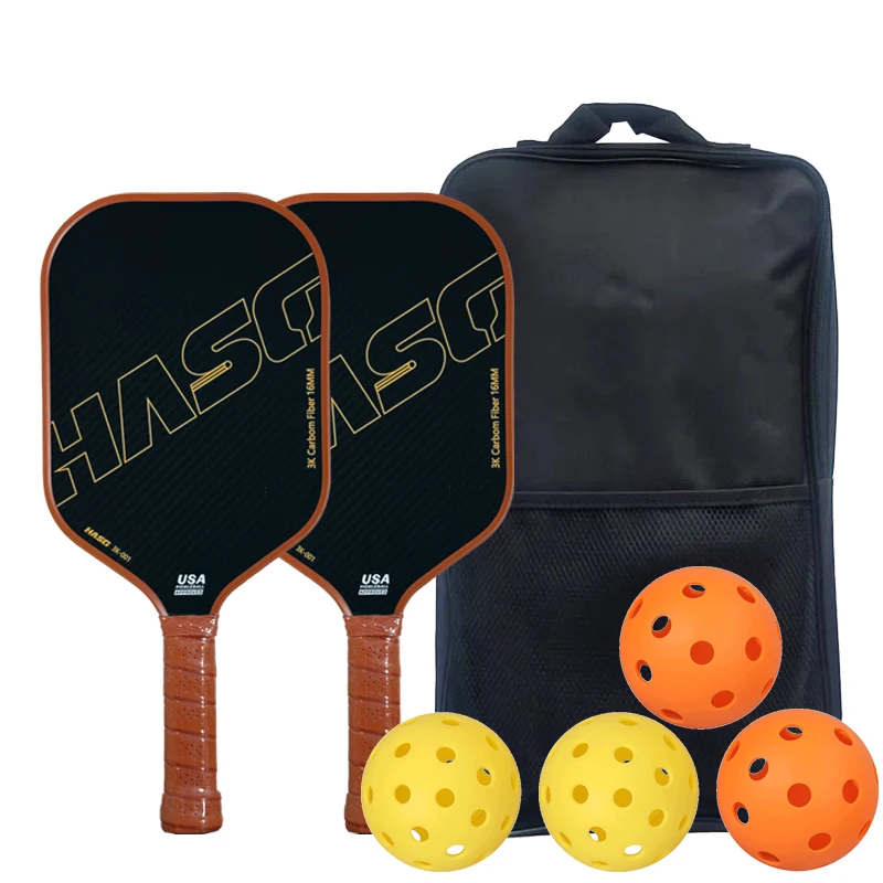 

‌ Набор для отдыха 3K Pickleball, 2 ракетки, 4 мяча, чехол для переноски, эргономичная ручка для средних пользователей