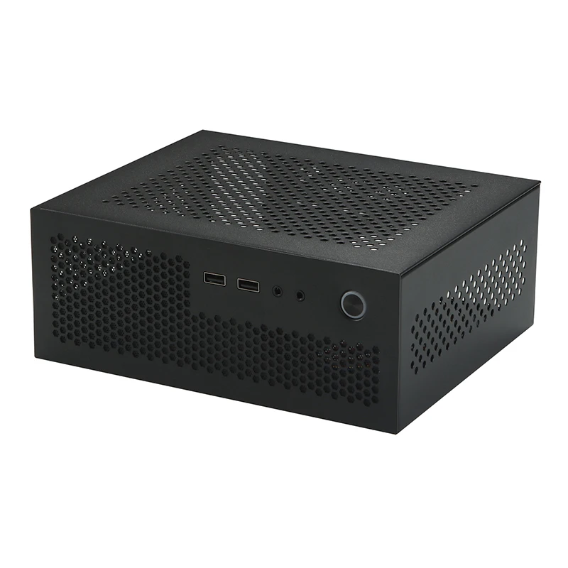 A09 3.8L ITX Chassis A4 HTPC Portable Computer PC Support PCIe 2.5' SSD Drive Mini IPC Flex PSU Case