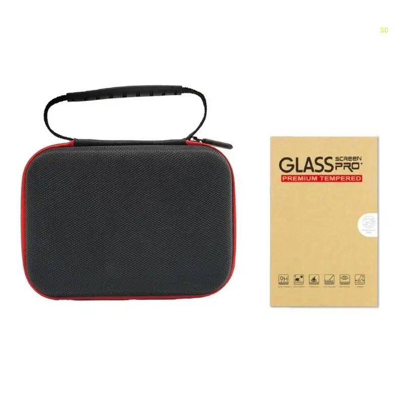 Carrying Case & Tempered Glass Screen Protector Set For RG406V Handheld Console Dropshipping