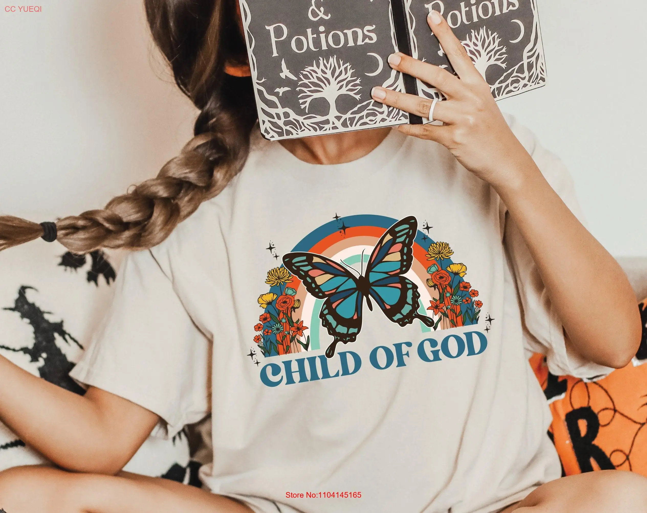 

Child Of God T Shirt Trendy Christian Religious Faith Jesus Love SweaT Retro long or short sleeves