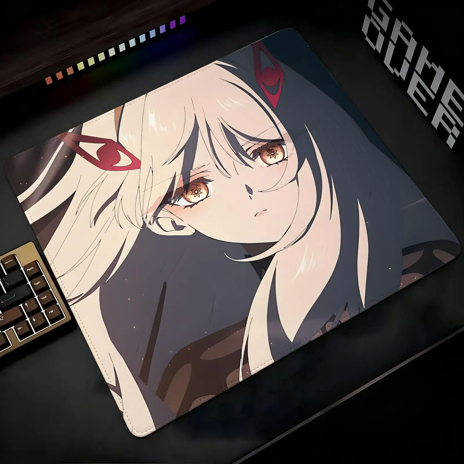 Mouse Pad Regular gaming mouse pad Office mouse pad Laptop desk mat Stitched edge S/M/L size mouse pad  Genshin Impact Ronova