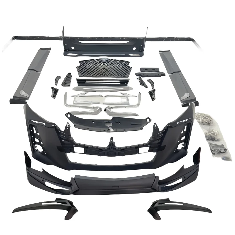 

TR Large Wrap Body Kit for Alphard Retrofit Includes Front Bumper Center Mesh Grille Rear Bumper Side Skirt