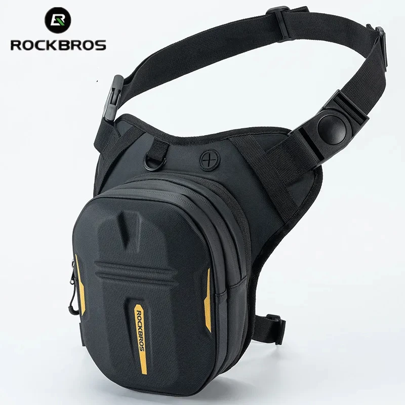 ROCKBROS Motorcycle Bag Waterproof Fuel Tank Bag Outdoor Sport Travel Hard Shell Motorcycle Fanny Pack Cycling Hip Belt Bag