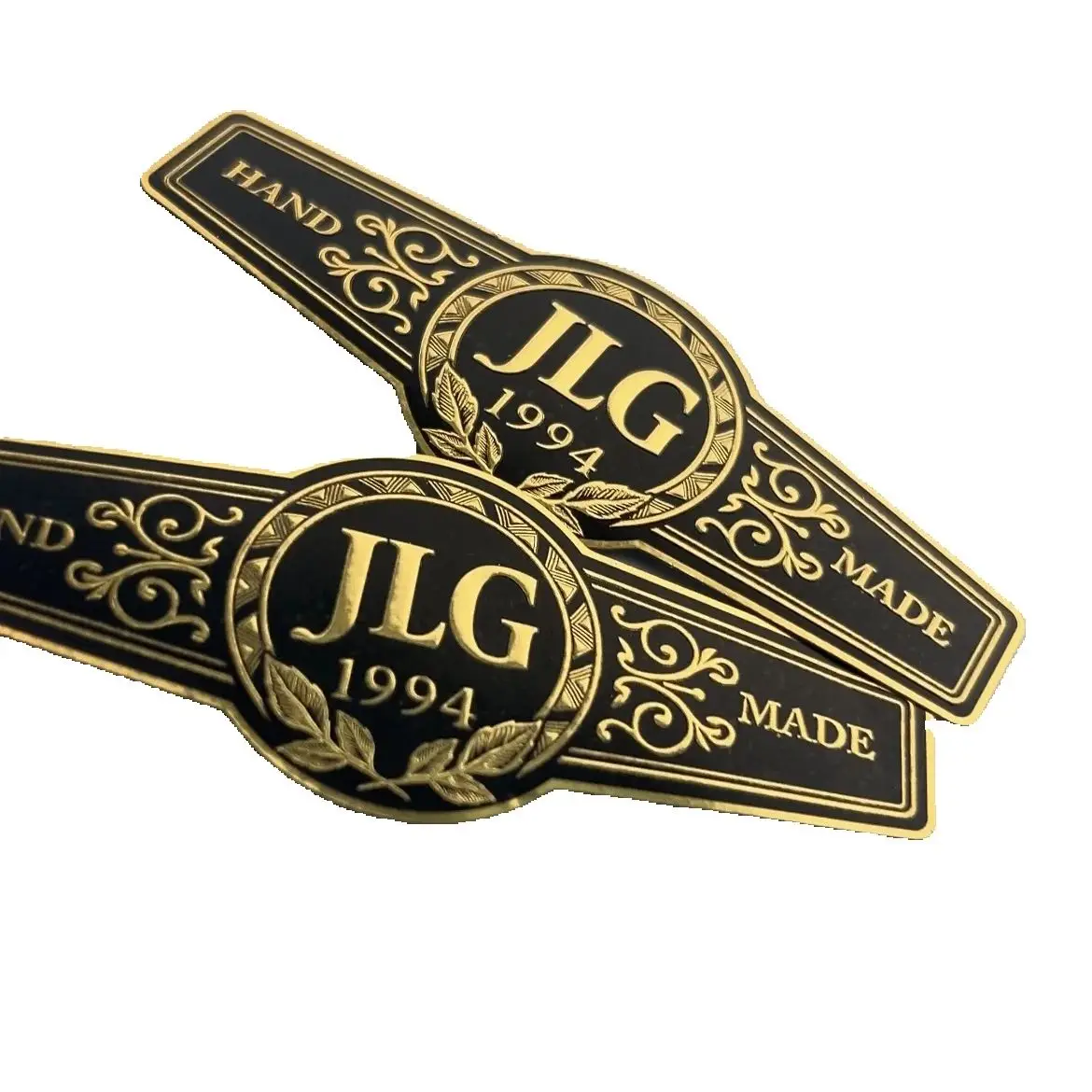 

Custom Cigar Labels | Embossed Gold Foil Cigar Rings with Private Logo | Luxury Stickers for Wedding & Christmas Gifts
