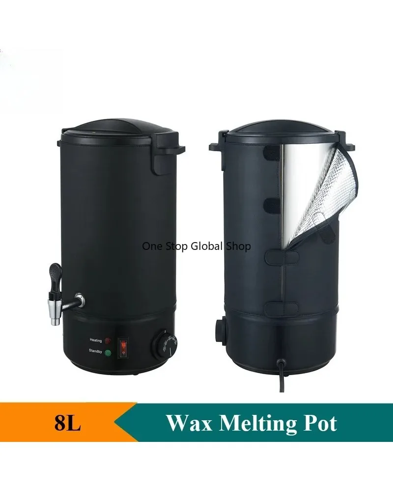 8L Stainless Steel Wax Melter Wax Melting Pot Fast Melting Candle Maker Home Use