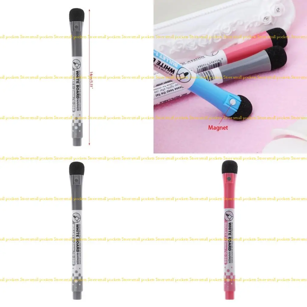 

R1WD Whiteboard Marker Pen Erasable Dry-Erase Mark Sign With Eraser Hot