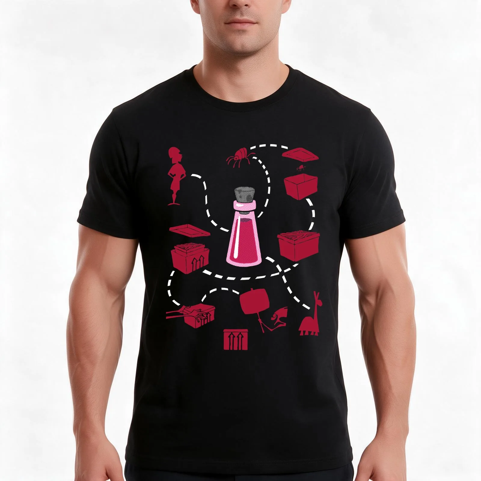Yzma's Potion T-Shirt, Novelty Saying Tshirt, Soft Cotton Crew Neck Everyday Top