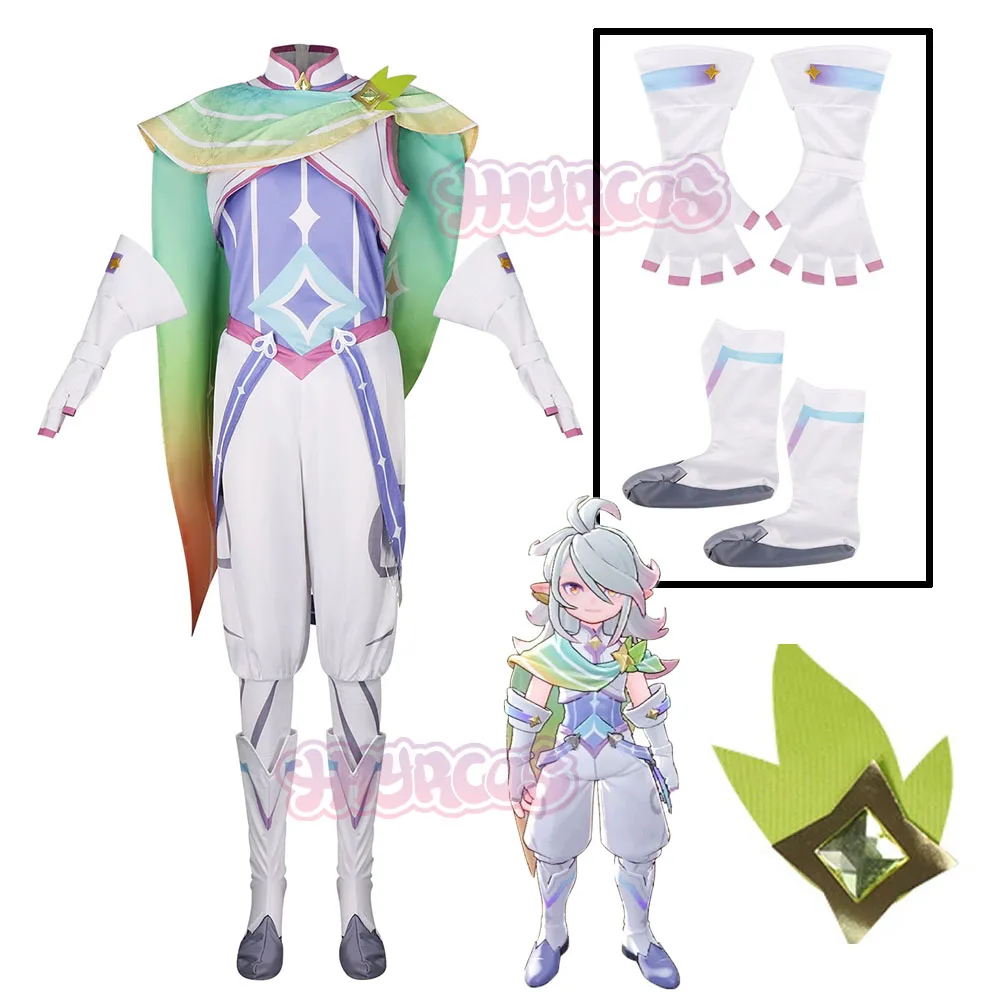 

Roco Kingdom Iris Cosplay Costume Women Anime Game Outfit Full Set Uniform Halloween Carnival Party Outfit Gloves Shoe cover