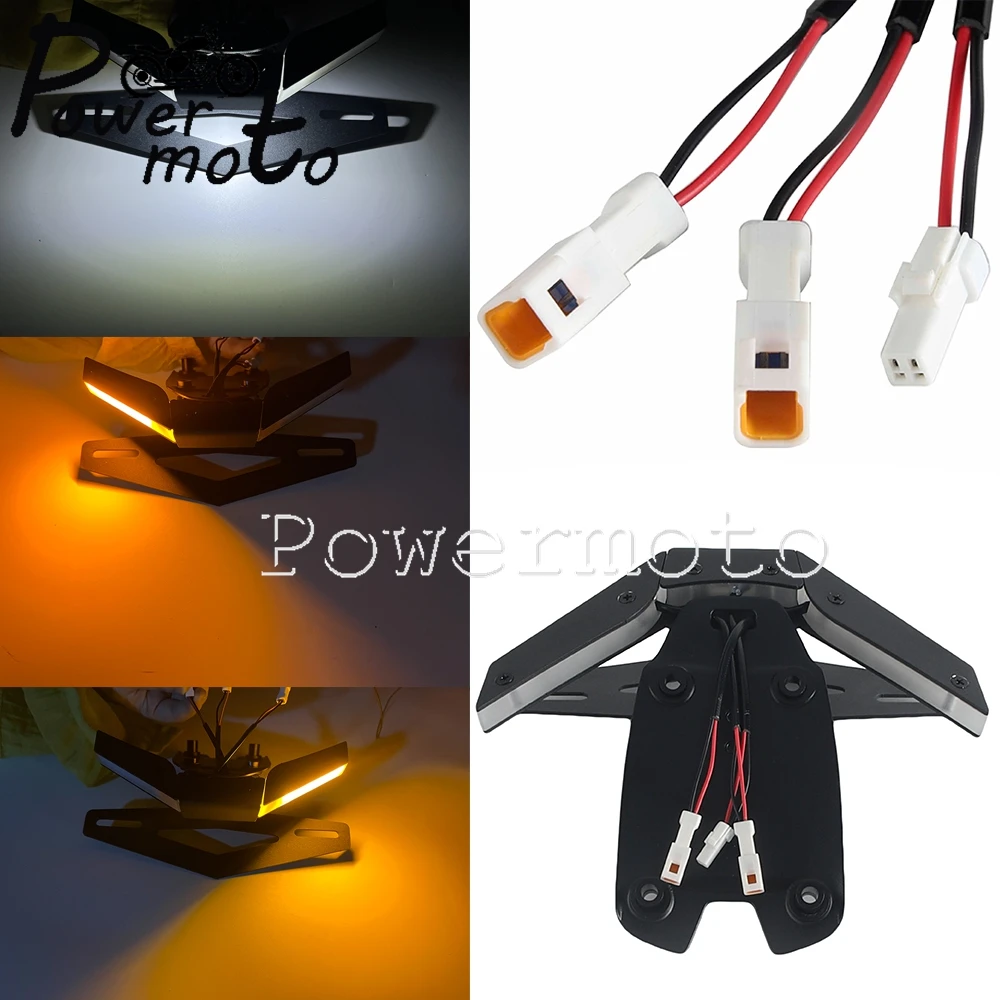 لوحة ترخيص حامل بدوره أضواء الإشارة ل Ducati PANIGALE V4 V4S V 4 2025 دراجة نارية مصباح ليد الذيل مرتب الحاجز مزيل عدة