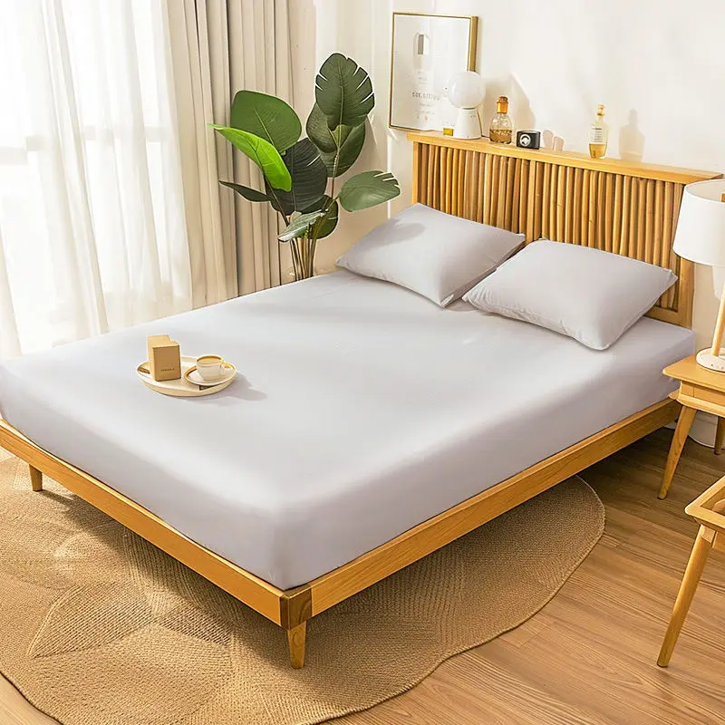 1 PC Solid Matte Bedsheet Single Double Bed Cover for Single Double Bed Easy Care (no Pillowcases) Sábana Bajera De Color Liso