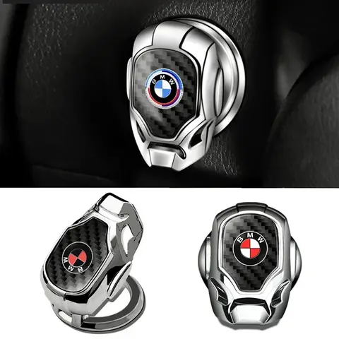 자동차 원 클릭 시작 버튼 스티커 보호 커버 자동차 로고 BMW M 시리즈 X1 X3 X4 X6 E90 E91 I3 I4 F30 F48 F30 F10 E30 E34