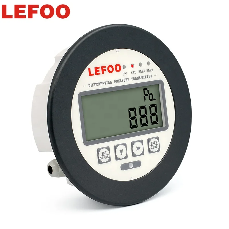 LEFOO Micro Differential LCD display Pressure controller Transmisor De Preston Diferencial pressure transmitter sensor