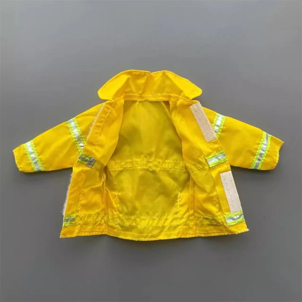 Gorąca sprzedaż 1/6 Płaszcz strażaków Topy Żółty kolor Mini zabawki Model nie jest prawdziwy dla 12-calowej męskiej figurki akcji Element sceny DIY