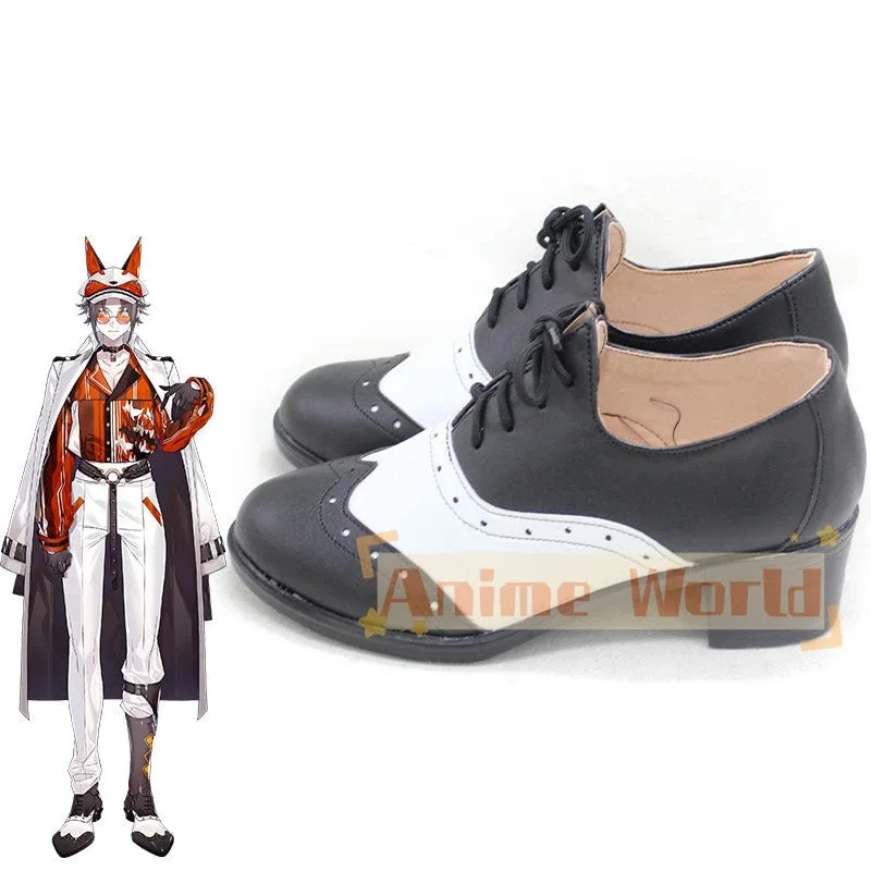 2025 11 Mysta Rias أحذية تنكرية باللون الأسود والأبيض أحذية كرنفال الهالوين مصنوعة حسب الطلب