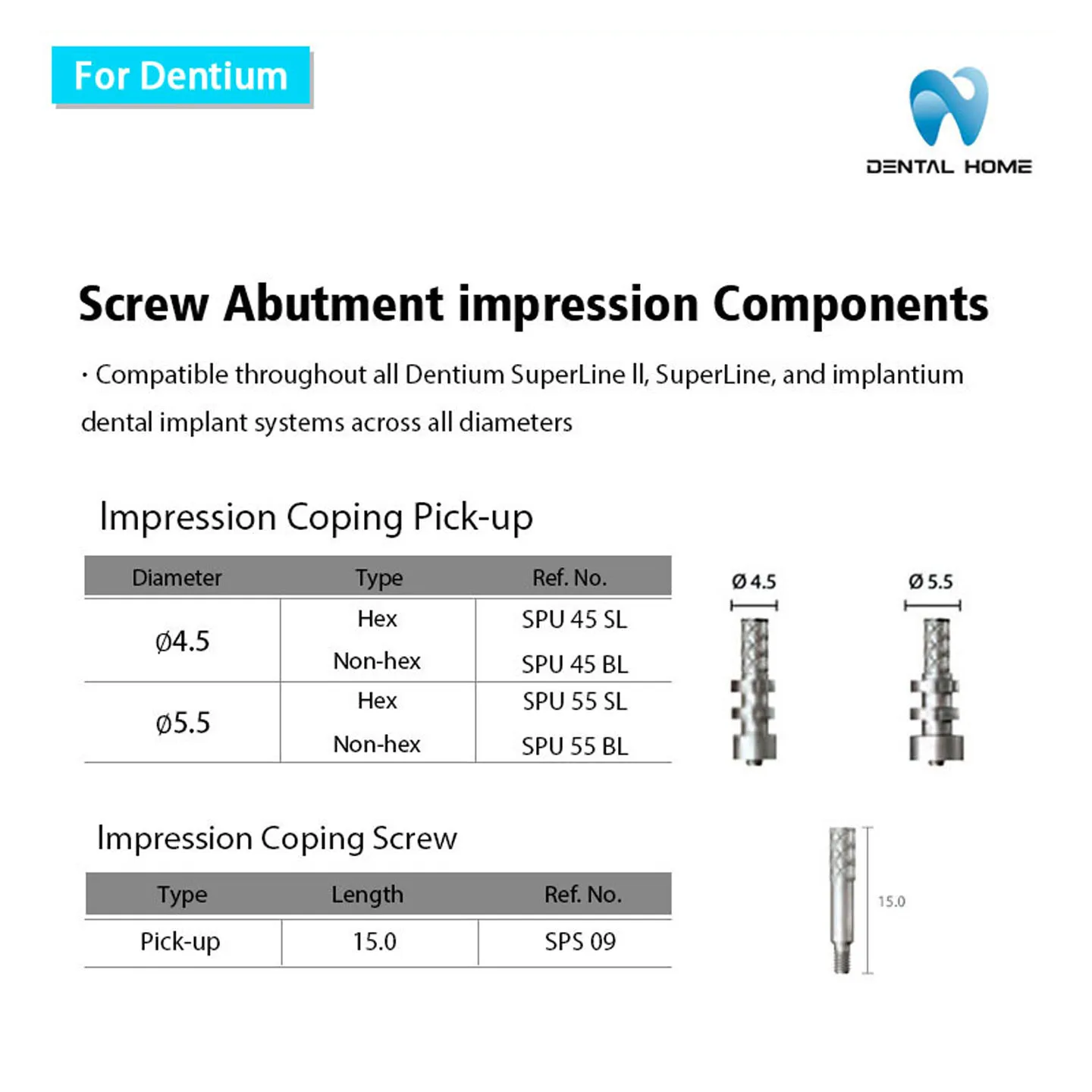 For Dentium Multi-Unit Pick-up Impression Coping Dental Equipment And Supplies