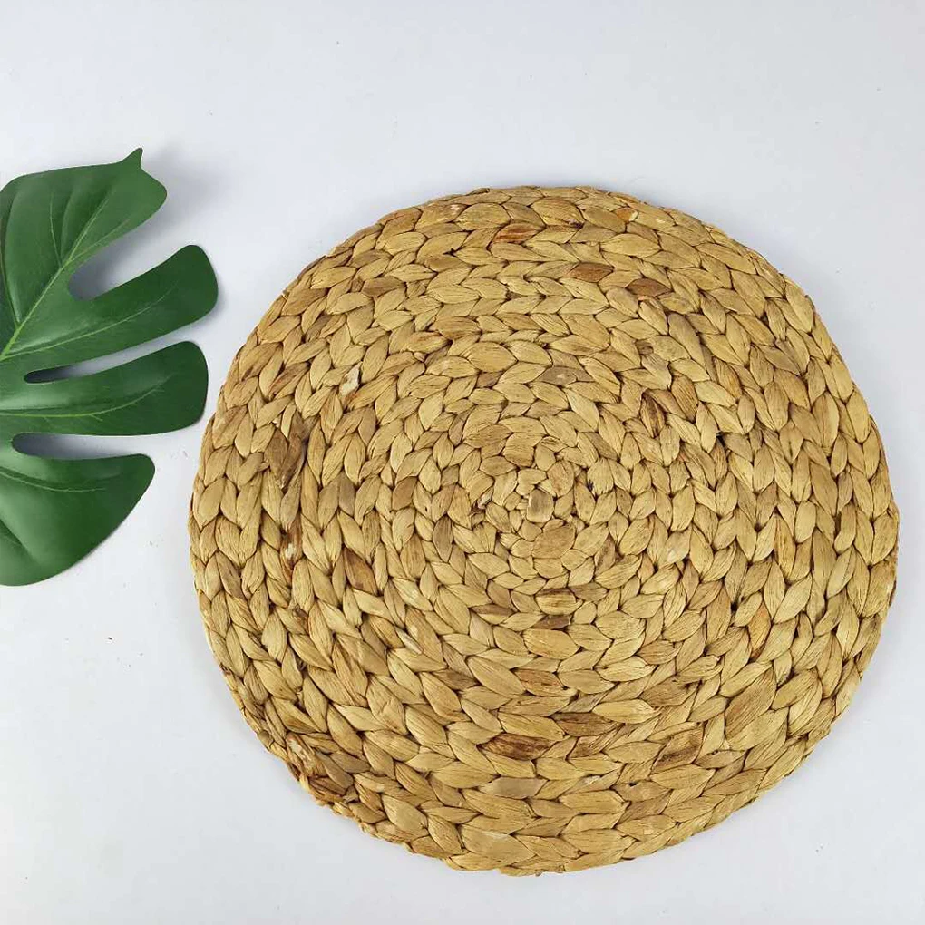 6 Pieces Placemat Portable Circular Replacement Solid Color Heats Insulated Home Dining Pot Pan Place Mat Cushion