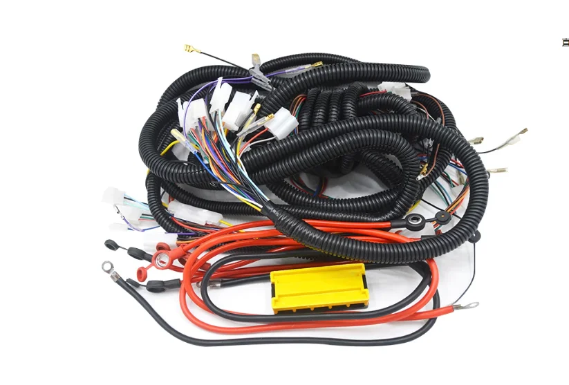 Electric Tricycle Line Assembly Vehicle Large Line National Standard Copper Core 6 Flat Harness Assembly Passenger Truck