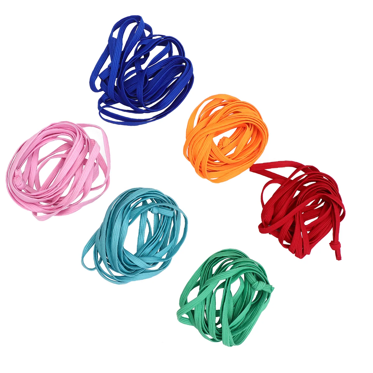 Corde à sauter élastique pour enfants diabétiques, ULà sauter pour enfants, bande de caoutchouc de Noël, 6 pièces