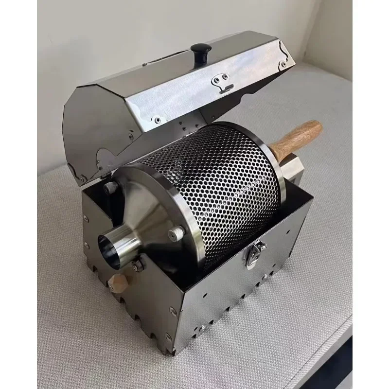 Household Outdoor 400 g Roaster SUS Coffee Nuts Manual Heating Coffee Grain Dryer