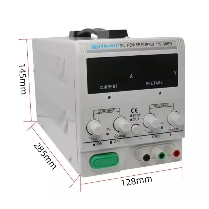 PS-305D Plastic Jewelry Plating Machine 30V 5A Electroplater 0.01% Stability 3mV Precision 6KG Made Guangdong China