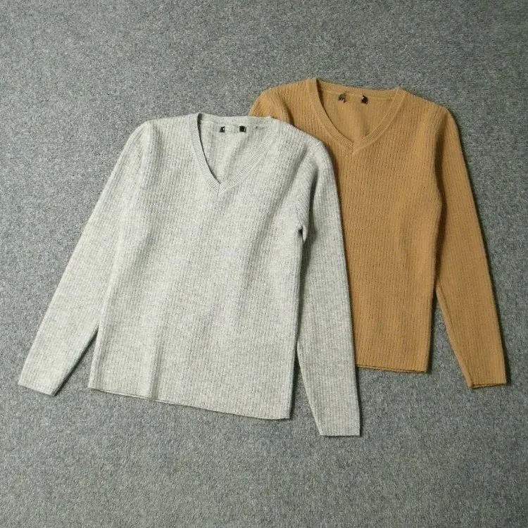 

Soft ort V-Ne Knitwear Elastici Sl Fine Needle 560 Spring Sweet Sle Polyester Nylon Rayon Blend Crew Ne Sweater