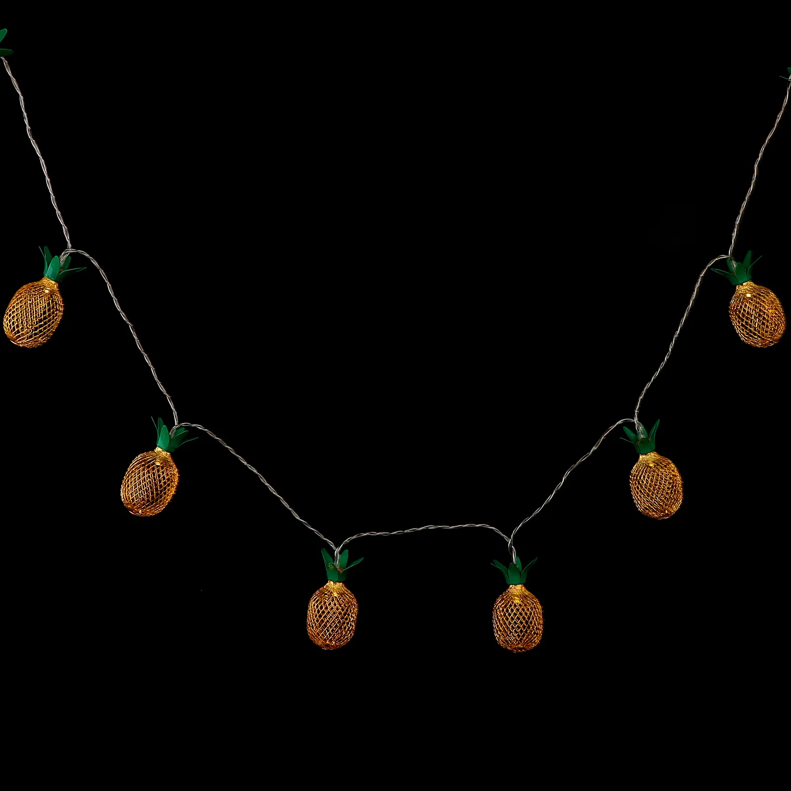 10 LED 파인애플 모양의 문자열 조명 나무 지붕 울타리 정원 파티오 잔디 현관 마당 결혼식을위한 프리미엄 소재