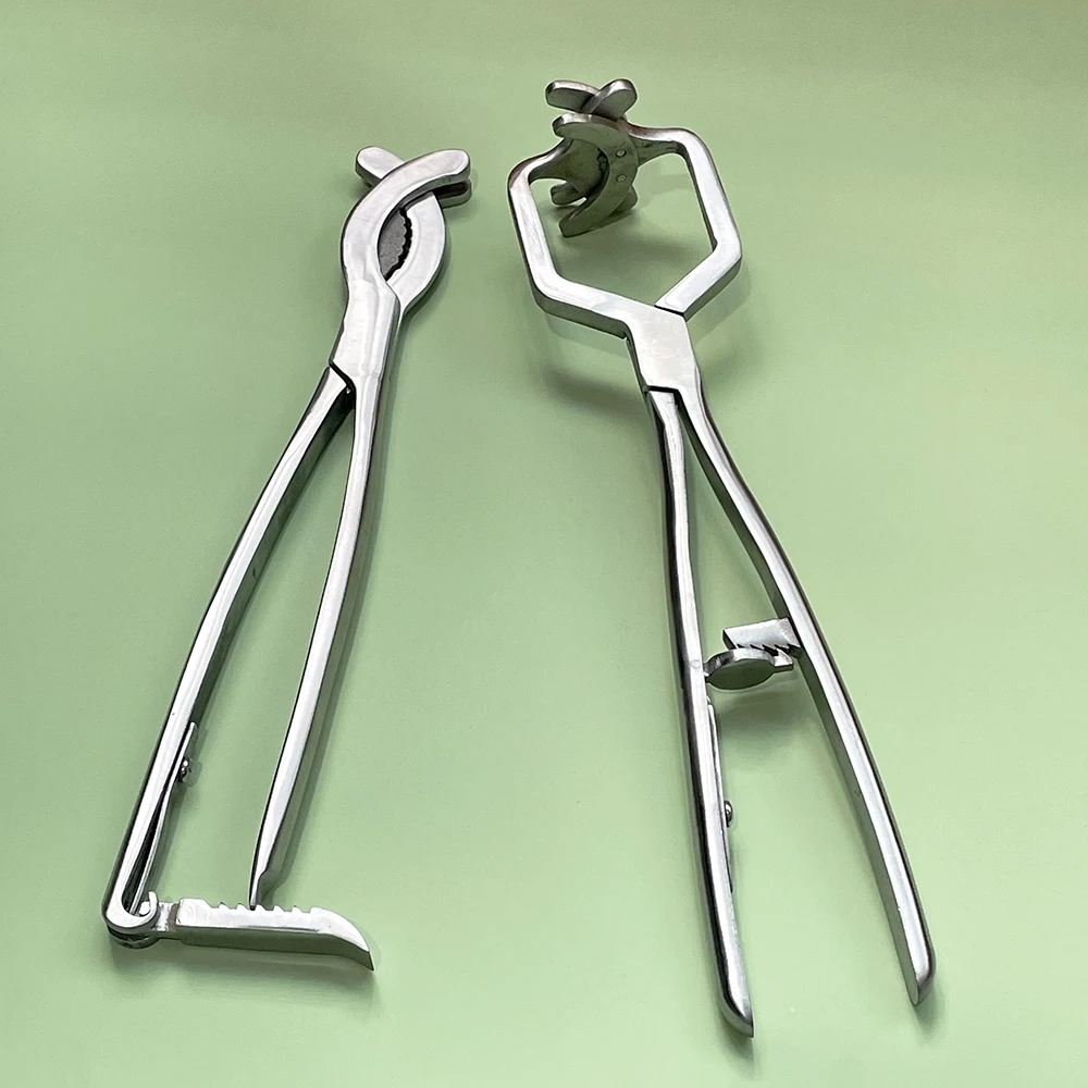 Professionelle Pferd Blutlose Kastrating Zange Edelstahl Emasculator Clamp Spaying Färse Caponize Landwirtschaft Werkzeuge Liefert