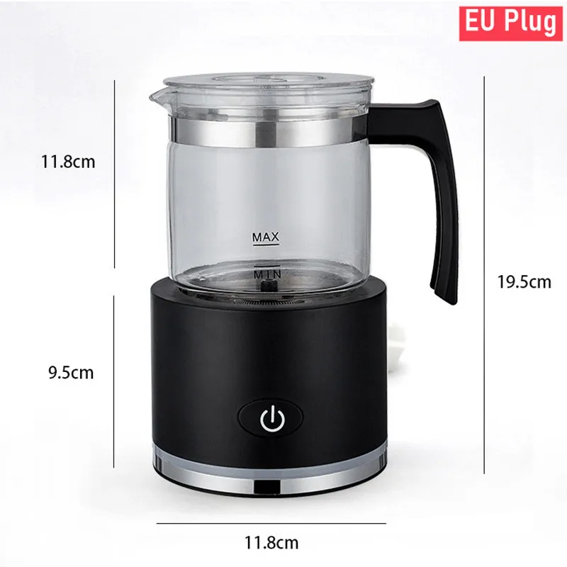 600W Electric Milk Frother Frothing Foamer Chocolate Mixer Cold/Hot Latte Cappuccino Automatic foam milk heater Warmer EU Plug