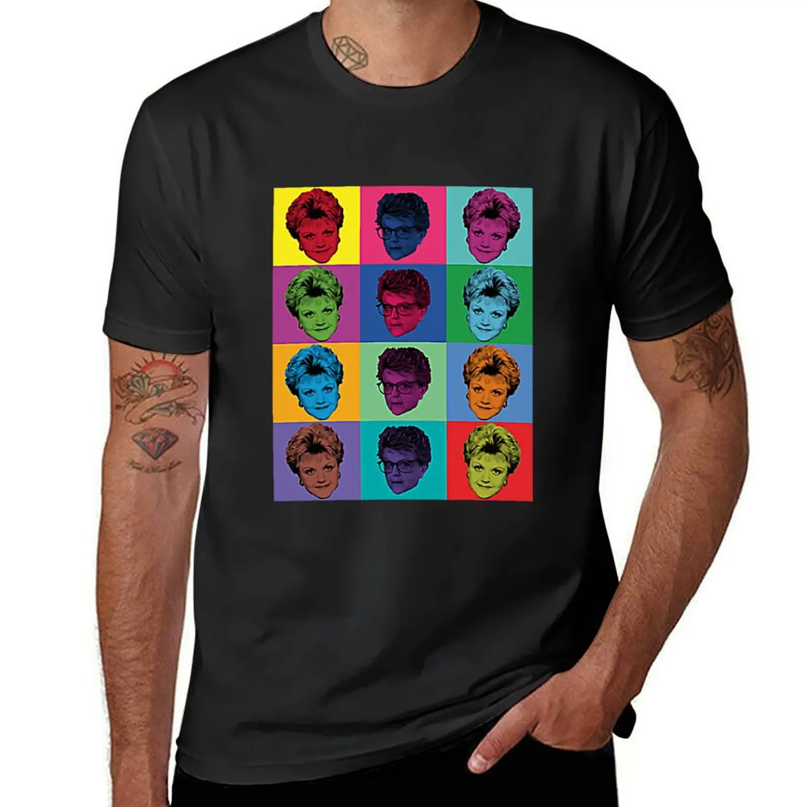

Jessica Fletcher PopArt T-Shirt quick drying custom t shirt boys animal print gifts for boyfriend shirts men graphic