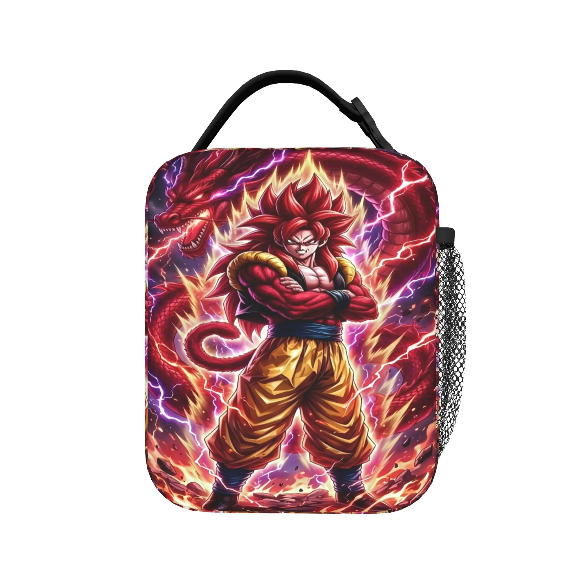 Dragons Ball Anime Song Goku Lunch Bag For Child  Custom Travel Lunch Box Fashion Portable Oxford Cooler Bag Back To School